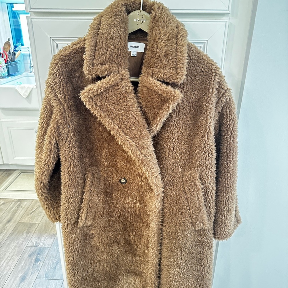 Reiss Women's Brown Teddy Jacket